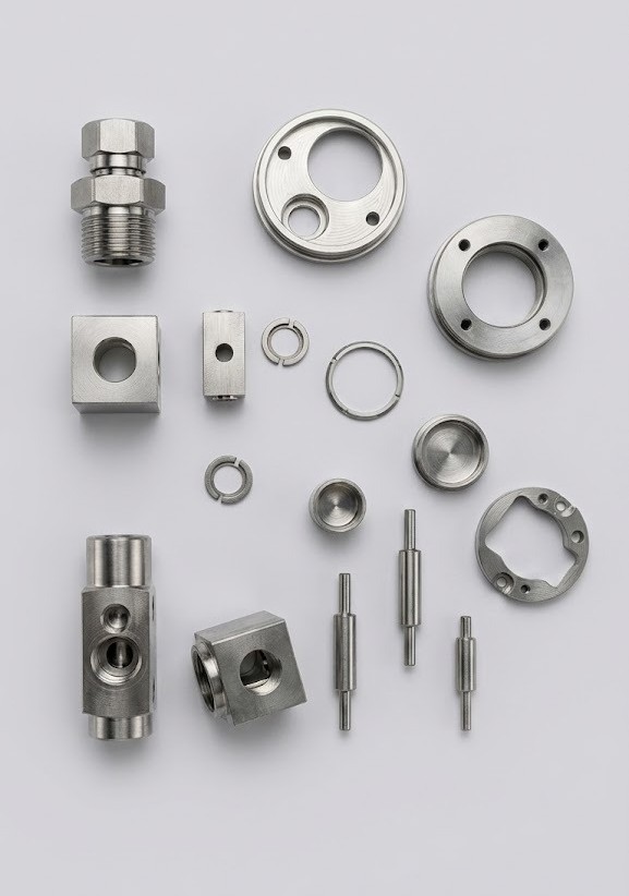 Precision Machined Parts Collage